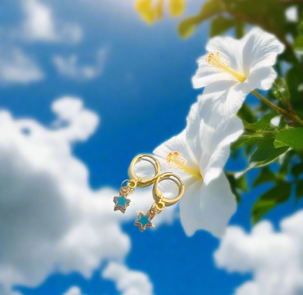 Hearts 4 Hibiscus 🌺 Huggie Earrings