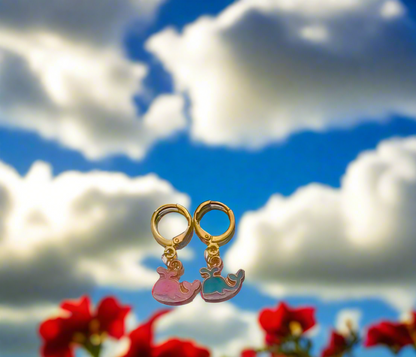 Hearts 4 Hibiscus 🌺 Huggie Earrings