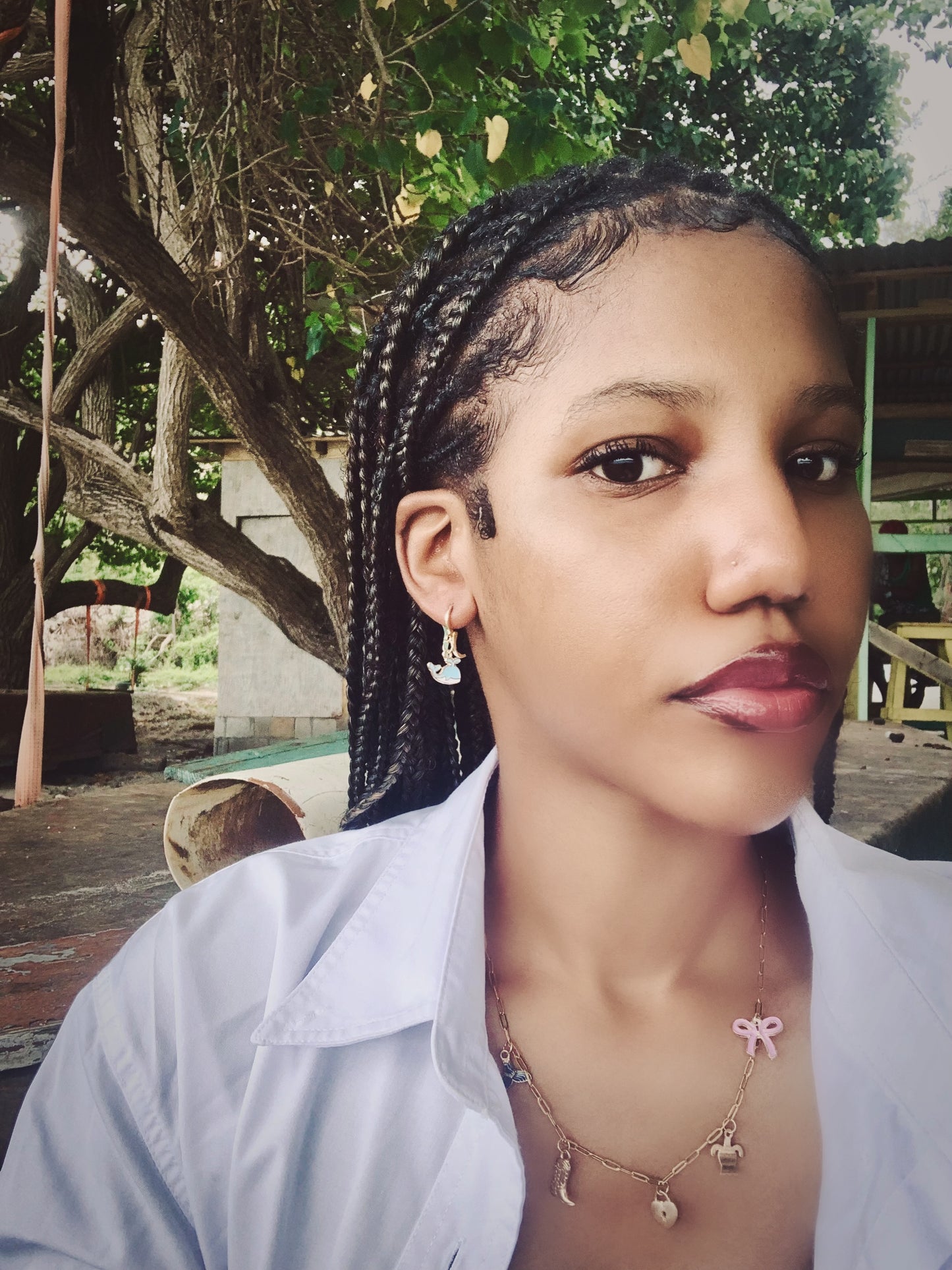 Hearts 4 Hibiscus 🌺 Huggie Earrings